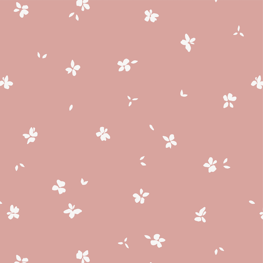 Tiny Floral Wallpaper - Salmon