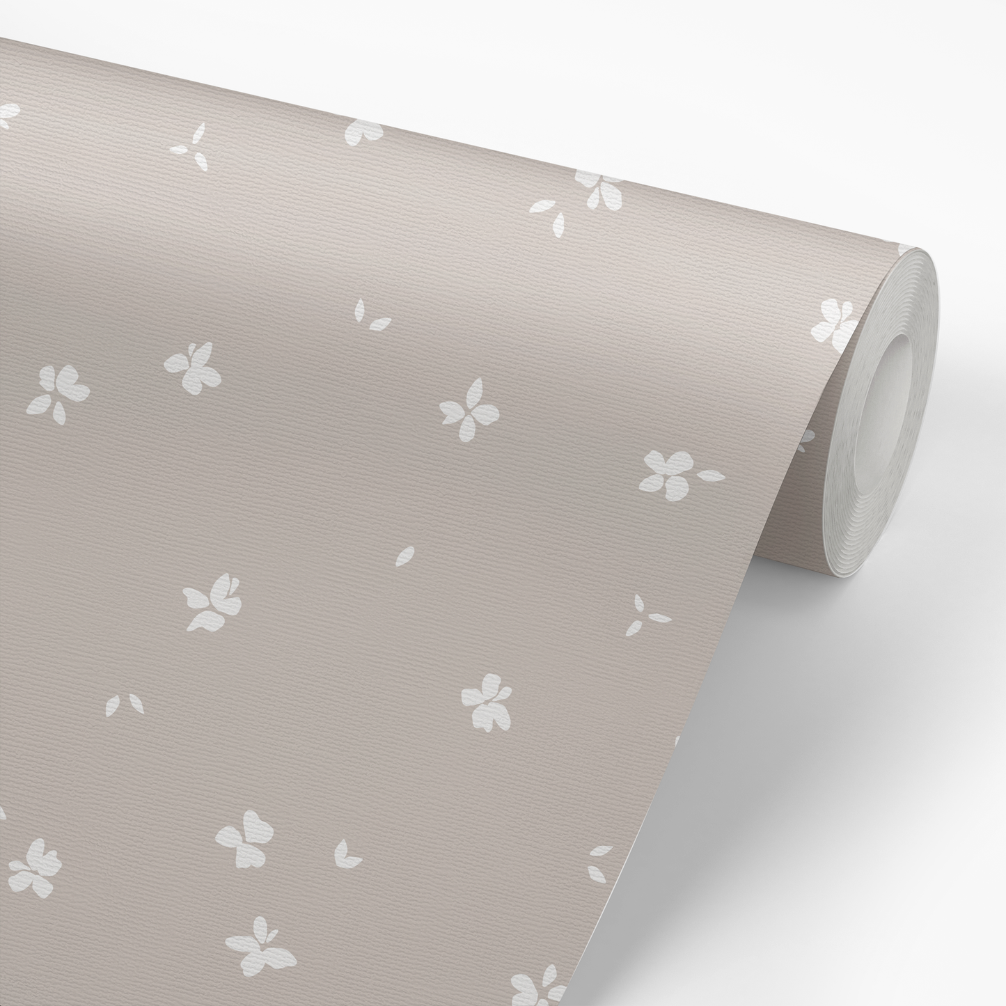 Tiny Floral Wallpaper - Taupe