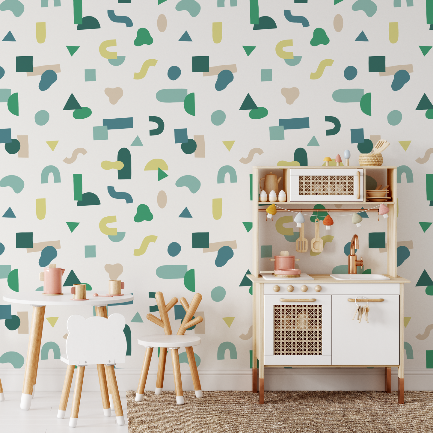 Playful Shapes Wallpaper - Cool