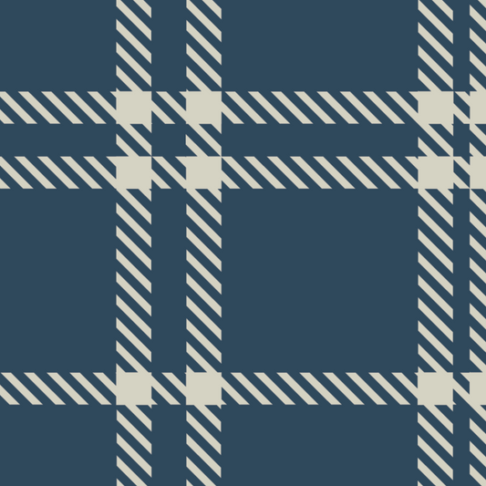Classic Plaid Wallpaper - Blue