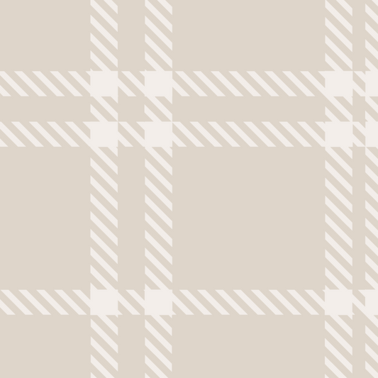 Classic Plaid Wallpaper - Latte