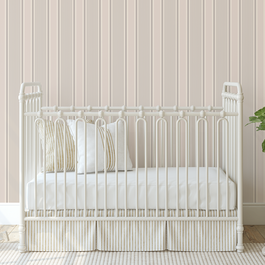 Classic Stripes Wallpaper - Mocha