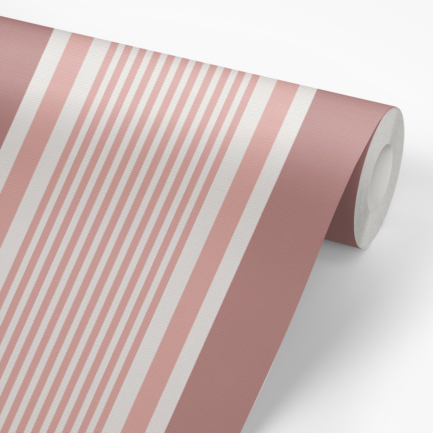 Classic Stripes Wallpaper - Rose