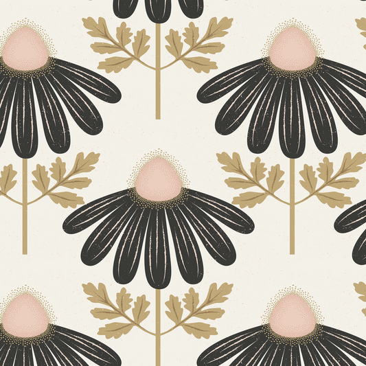 Good Luck Daisy Wallpaper - Cream