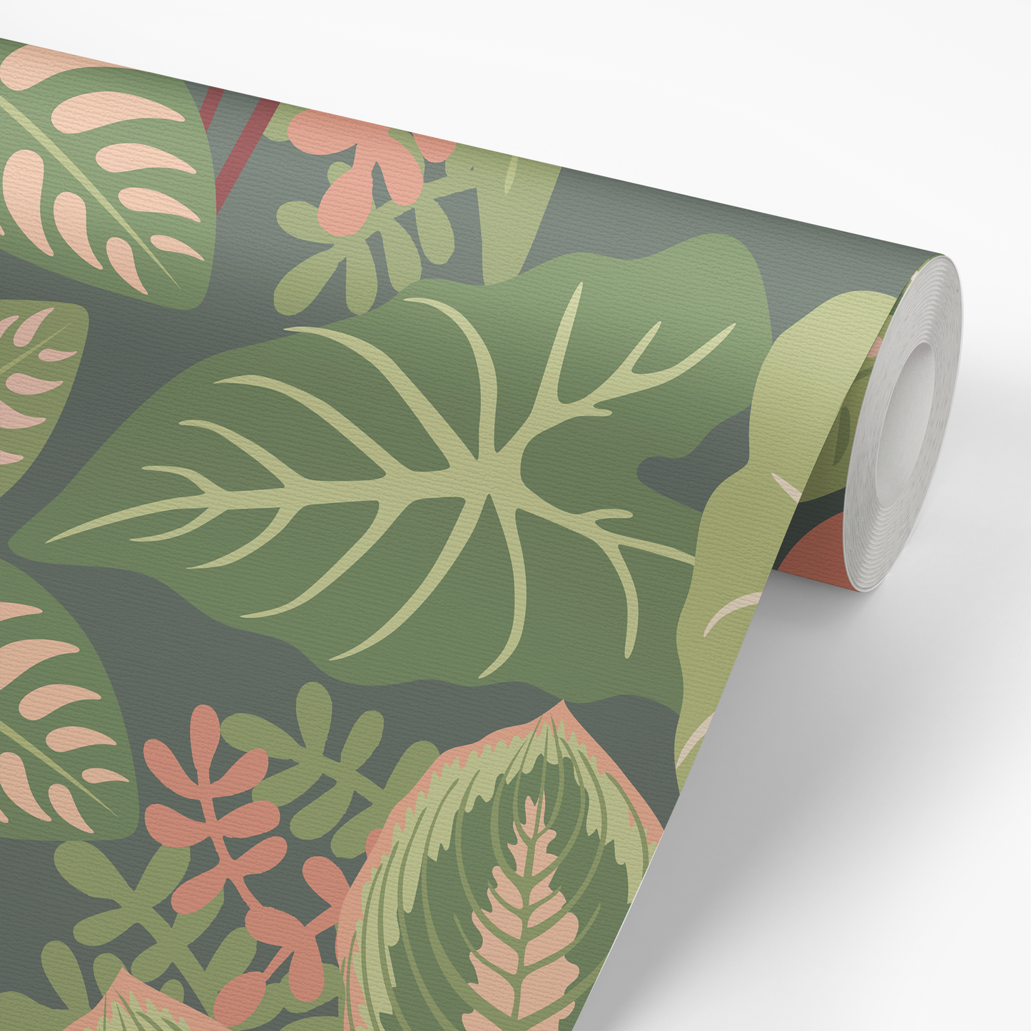 Tropical Leaves Wallpaper - Green