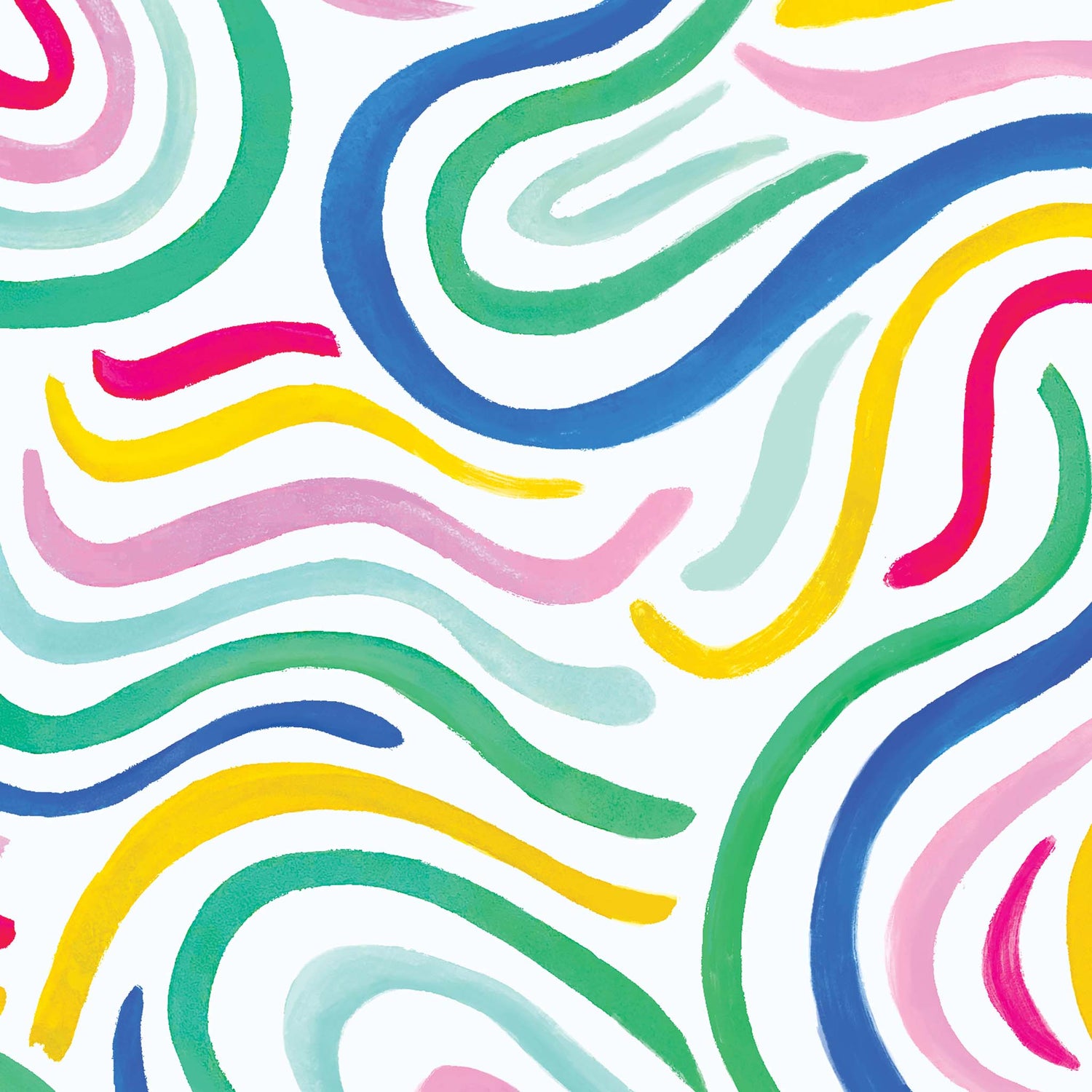 Close up featuring Iris + Sea Modern Rainbow- Multi Peel and Stick Wallpaper - a modern pattern