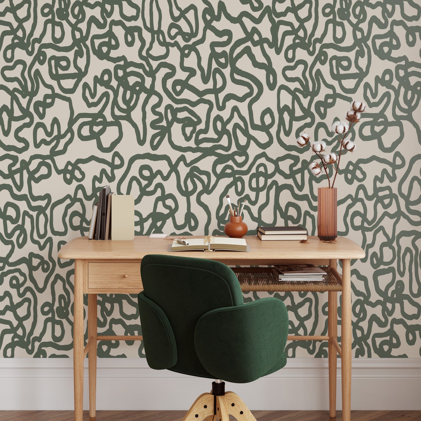 Oxide Wallpaper - Green