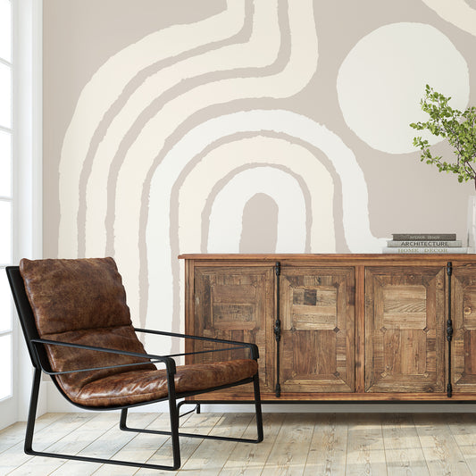 Midcentury Wallpaper - Taupe