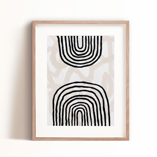 Double Black Rainbow Art Print