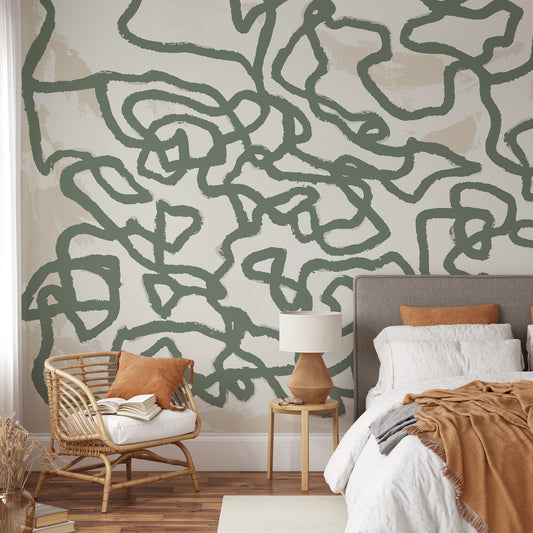 Scrbl Wallpaper - Green
