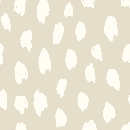 Painted Animal Wallpaper - Tan