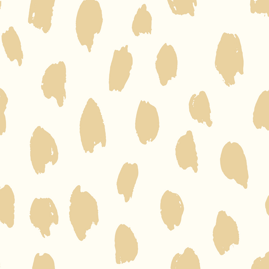 Painted Animal Wallpaper - Yellow