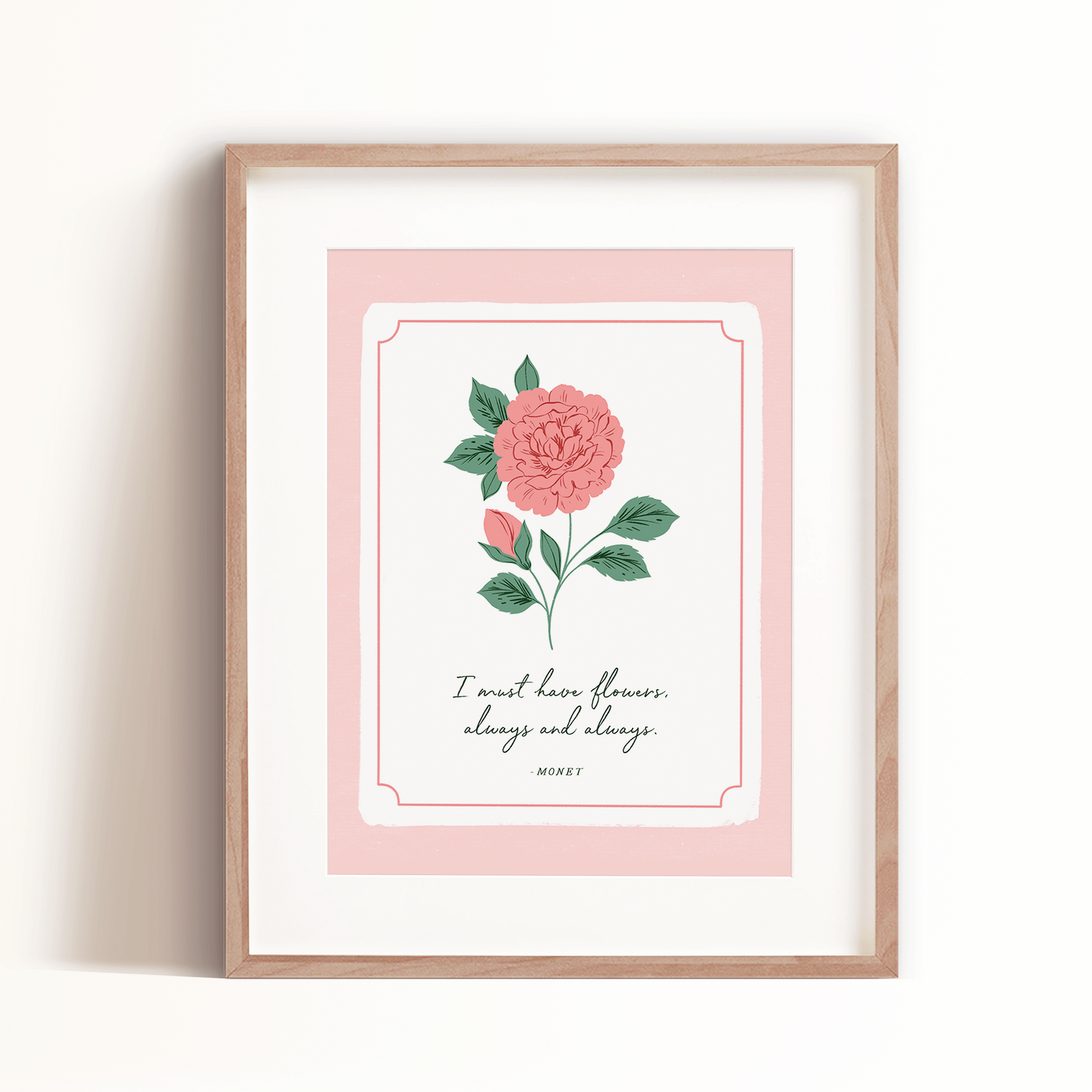 Rose Art Print – Ayara Home