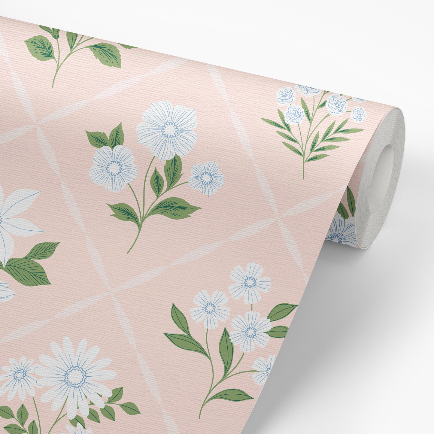 Bouquets Wallpaper - French Country (Pink)