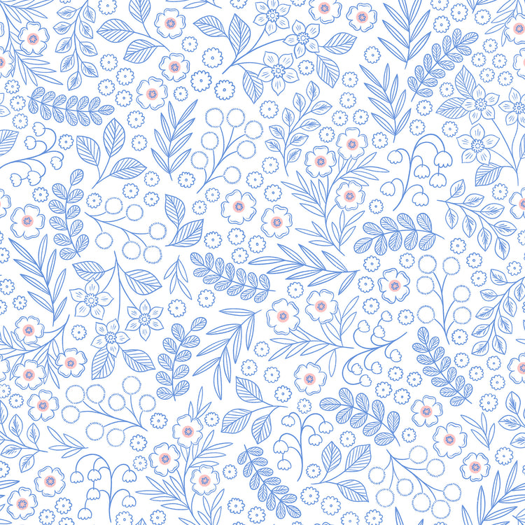 Fields Wallpaper - Periwinkle – Ayara Home