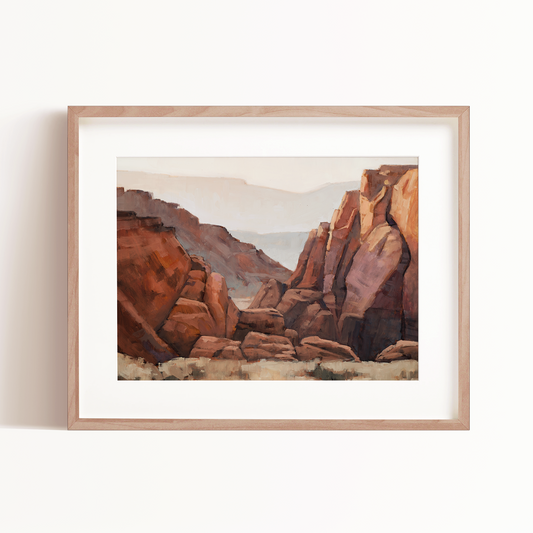 Red Rock Sunset Art Print