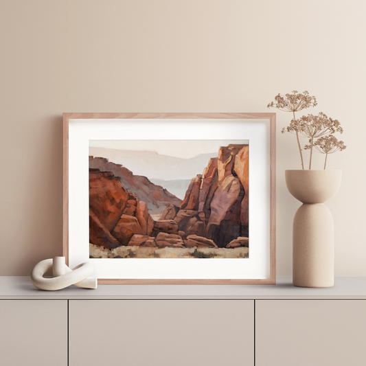 Red Rock Sunset Art Print