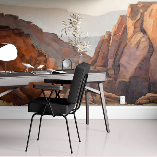 Red Rock Sunset Wall Mural