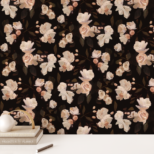 Tangle of Roses Wallpaper