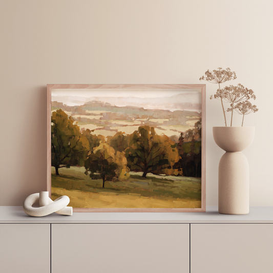 Verdant Countryside Art Print