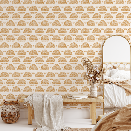 Rising Sun Wallpaper - Orange