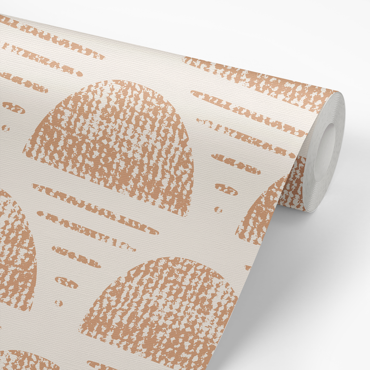 Rising Sun Wallpaper - Rust – Ayara Home