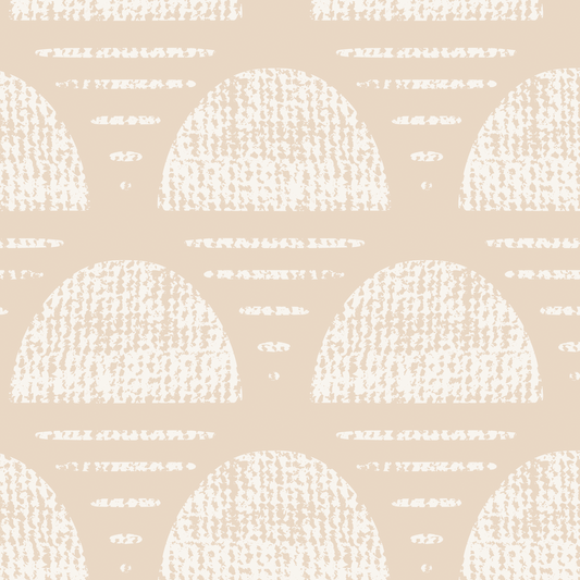 Rising Sun Wallpaper - Tan