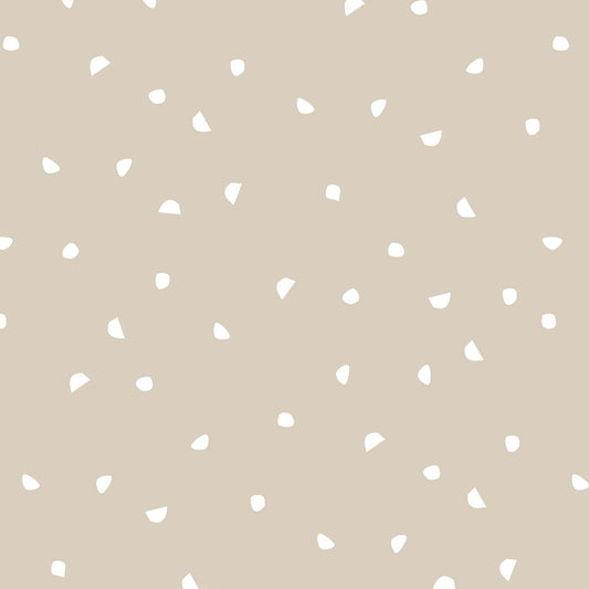 Confetti Dots Wallpaper - Tan