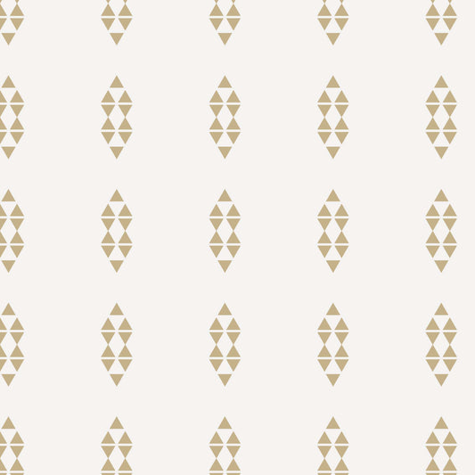 Indie Arrows Wallpaper - Gold and Cream