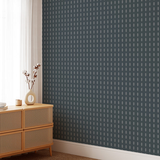 Indie Arrows Wallpaper - Navy