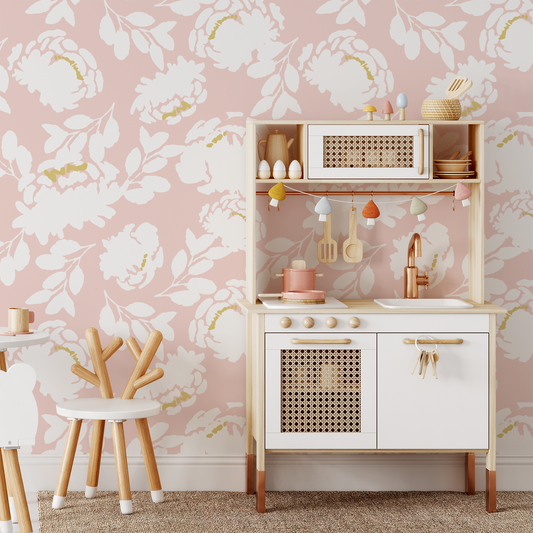 Roses Wallpaper - Pink