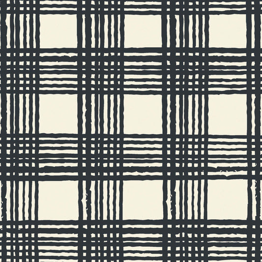 Picnic Poppy Wallpaper - Black