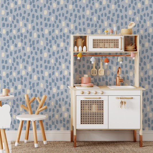 Confetti Wallpaper - Blue