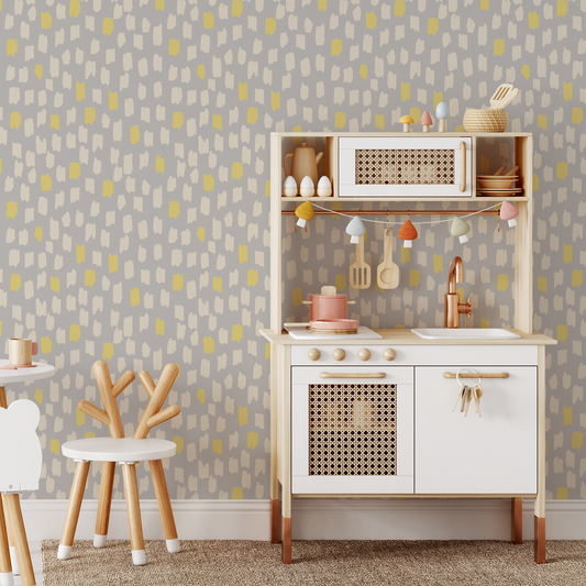 Confetti Wallpaper - Gray