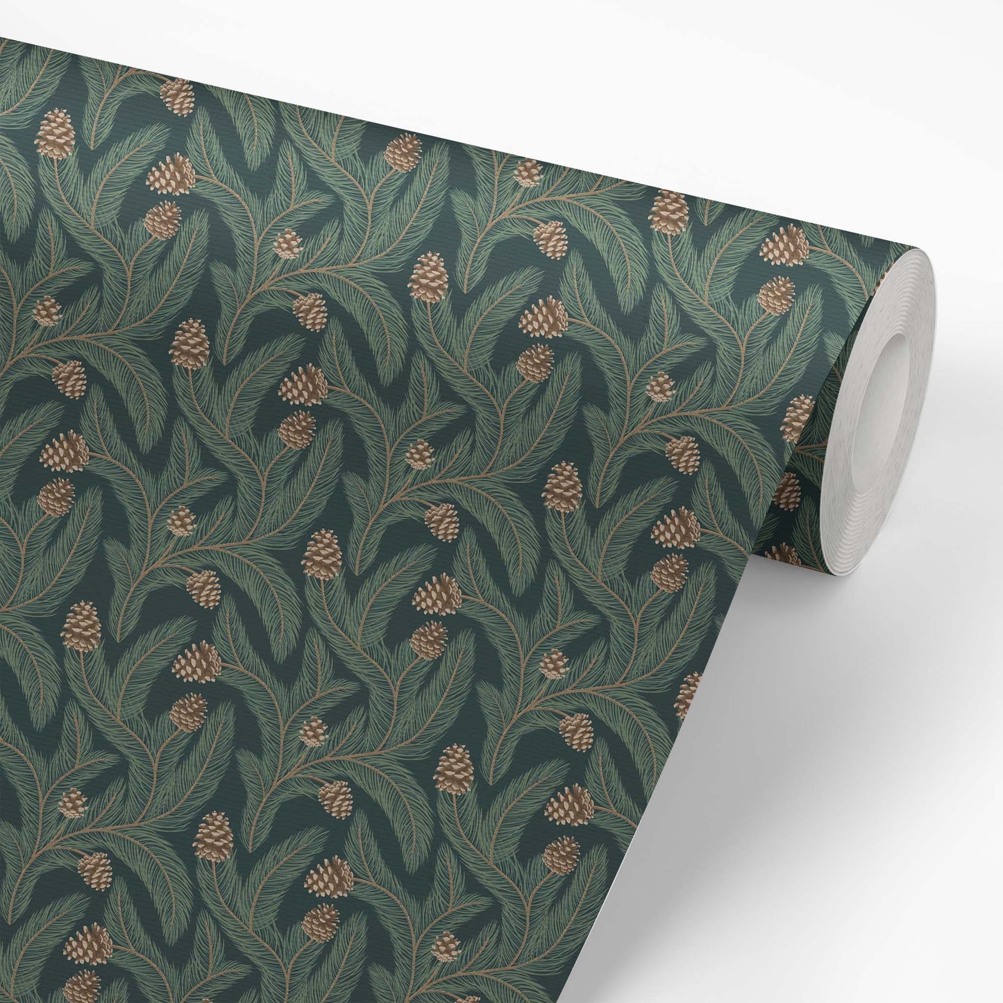 Wallpaper panel featuring Cayla Naylor Sitka- Forest Peel and Stick Wallpaper - a nature inspired pattern
