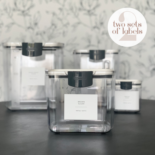 Bundled Set: Minimalist Pantry Labels and Spice Labels