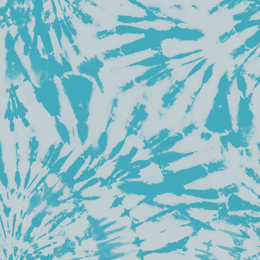 Tie Dye Spiral Wallpaper - Blue