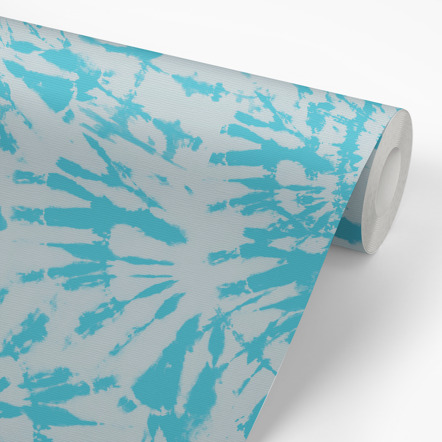 Tie Dye Spiral Wallpaper - Blue