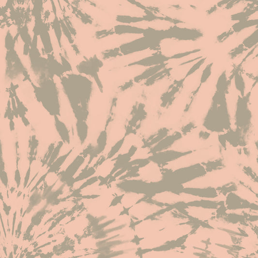 Tie Dye Spiral Wallpaper - Peach