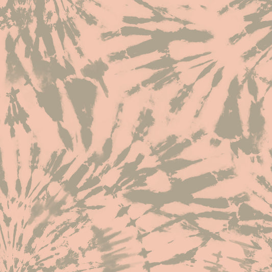 Tie Dye Spiral Wallpaper - Peach