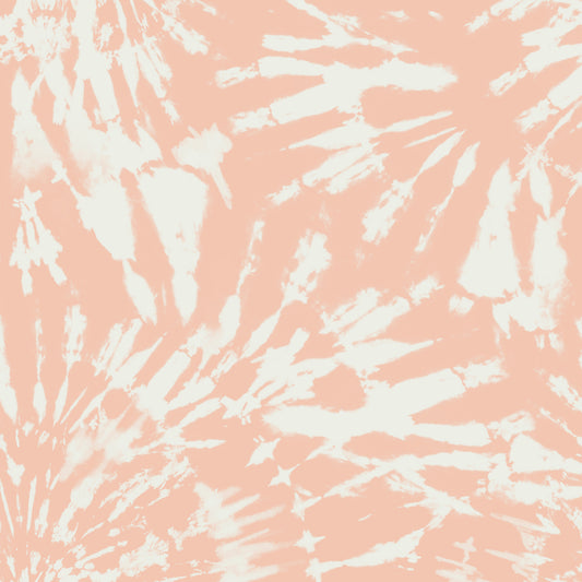 Tie Dye Spiral Wallpaper - Pink/White