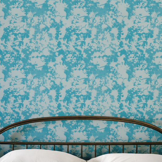 Tie Dye Wallpaper - Blue/Gray