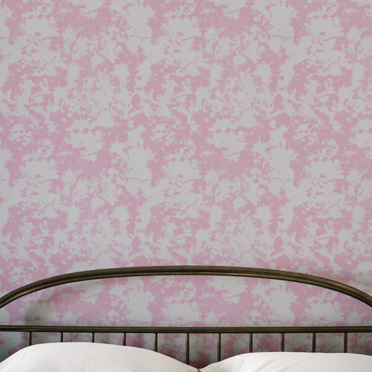 Tie Dye Wallpaper - Pink Gray