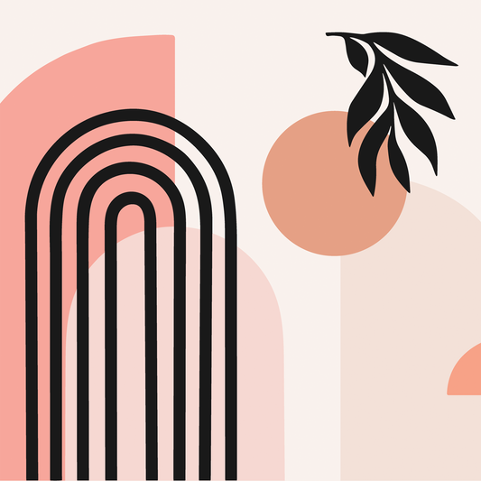 Boho Arches Mural - Black