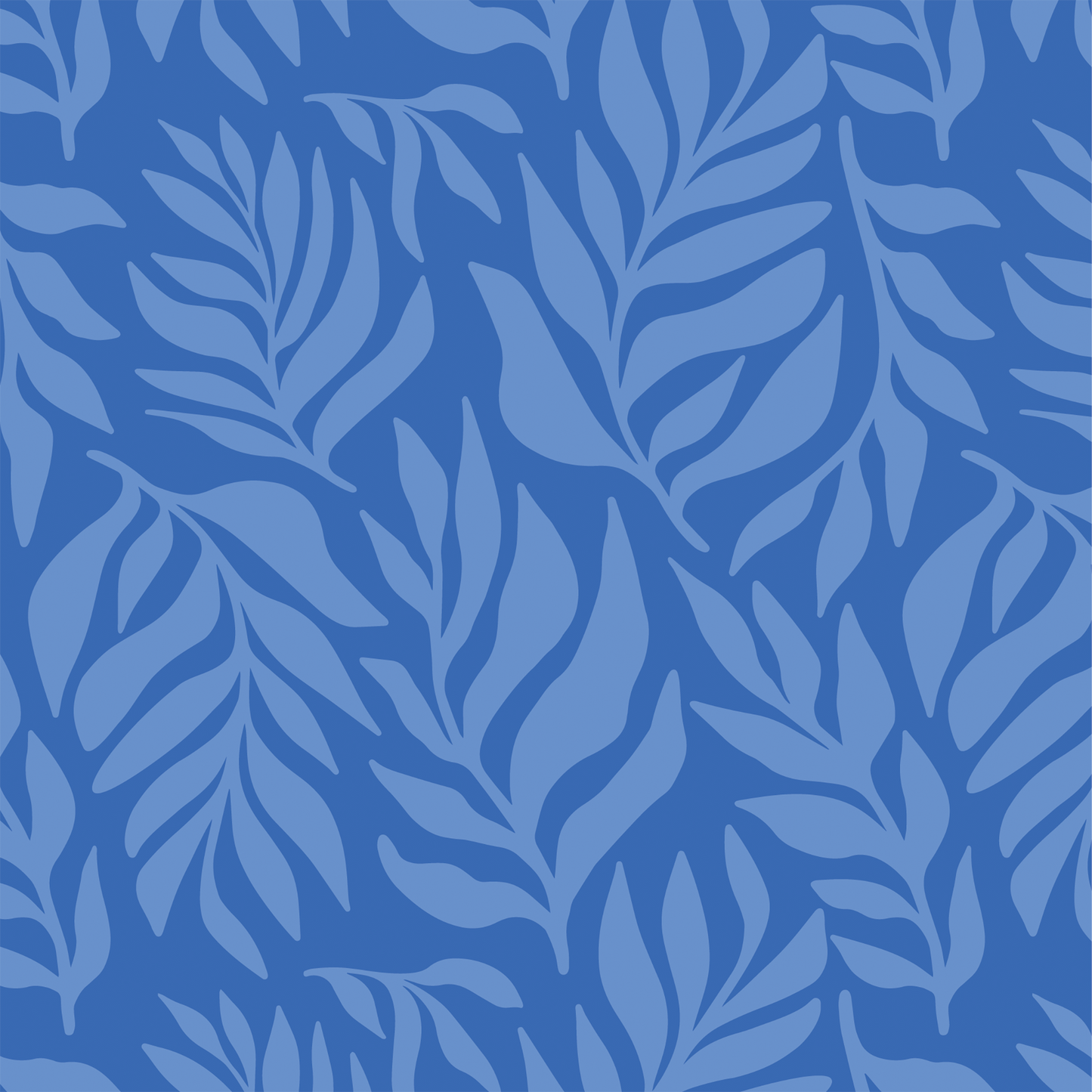 Foliage Wallpaper - Blue