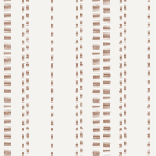 Ticking Stripe Wallpaper - Terracotta