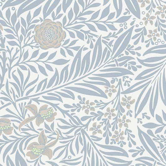 Larkspur Wallpaper - Gray Blue