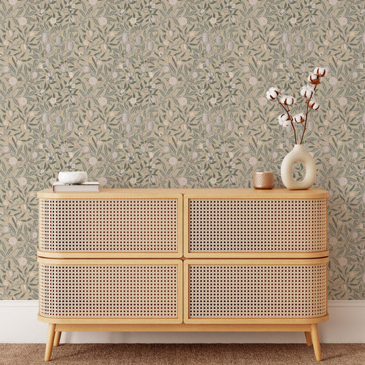 Pomegranate Wallpaper - Tan