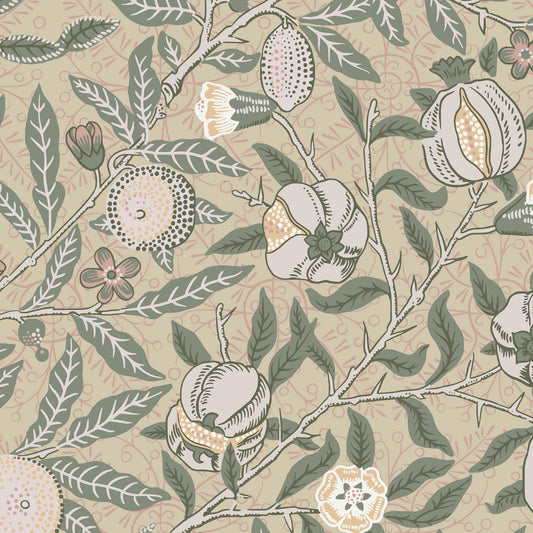 Pomegranate Wallpaper - Tan