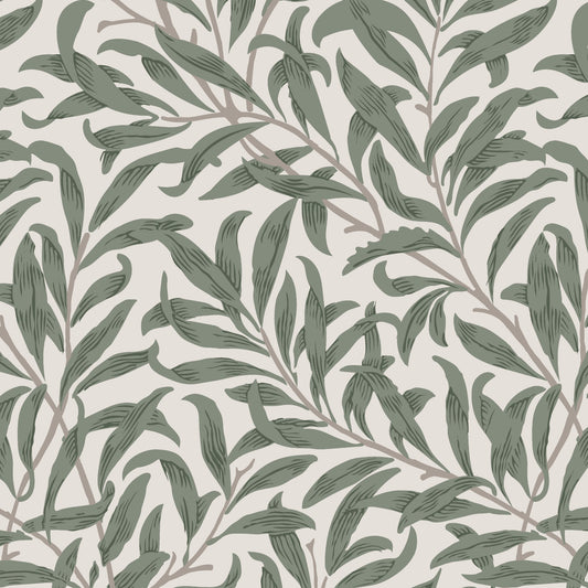 Willow Branches Wallpaper - Olive